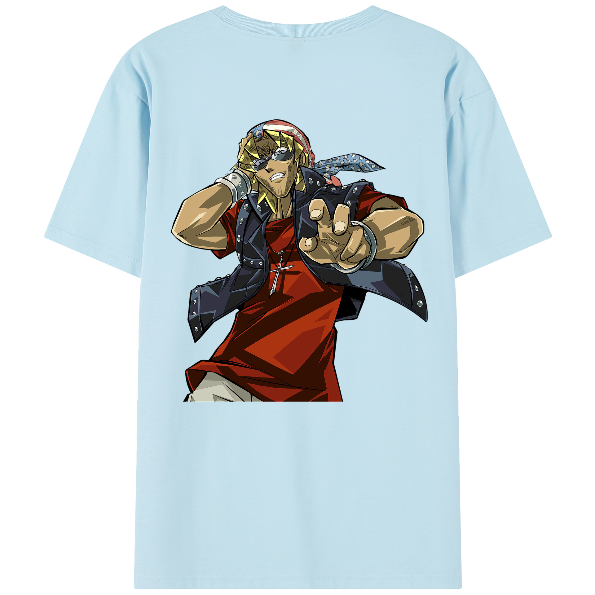 （画像用） 遊☆戯☆王 Yu-Gi-Oh! 綿100％半袖Tシャツ（背面プリント）